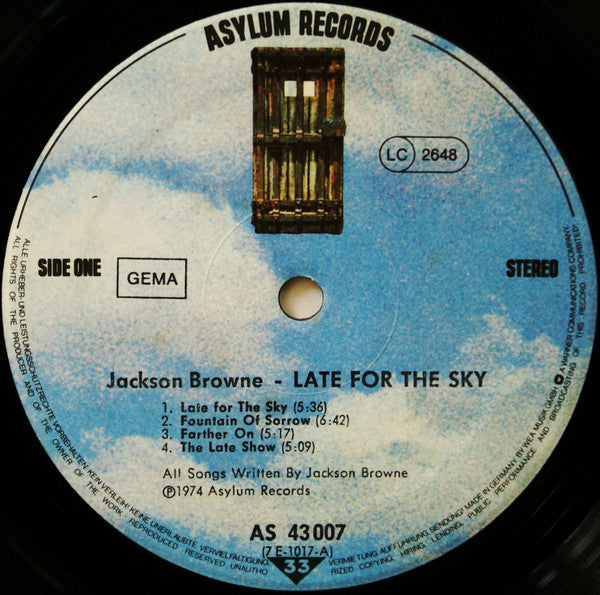 Jackson Browne - Late For The Sky