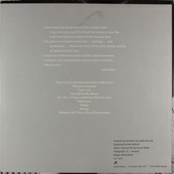 Jim Keeler - Time Is Ours