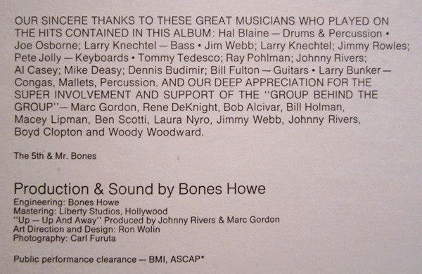 The Fifth Dimension - Greatest Hits