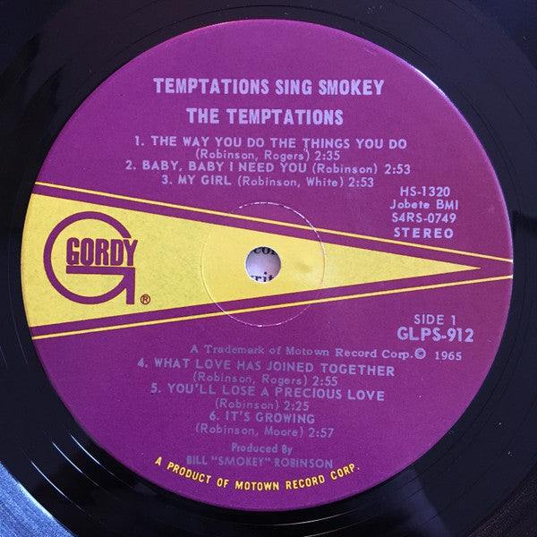 The Temptations - The Temptations Sing Smokey