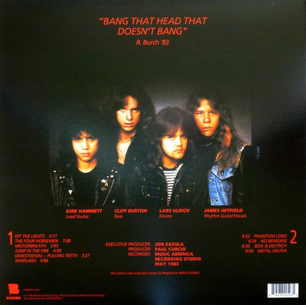 Kill 'Em All - secondary