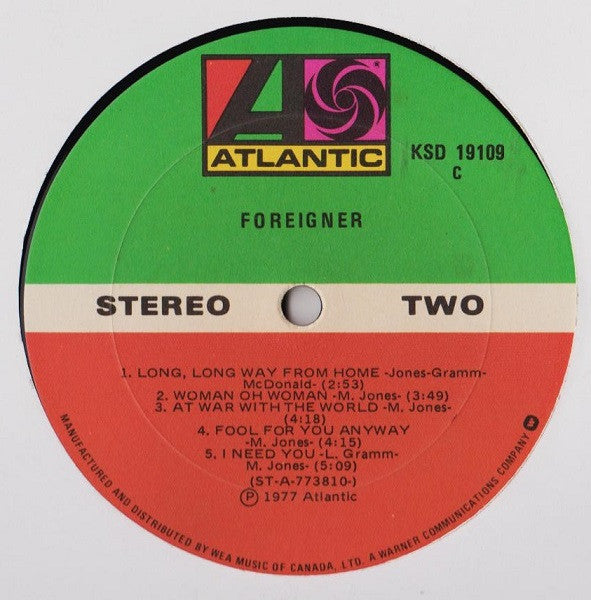 Foreigner - secondary