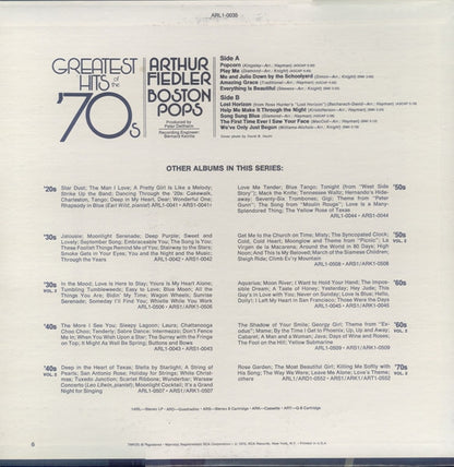 Arthur Fiedler, Boston Pops Orchestra - Greatest Hits Of The '70s
