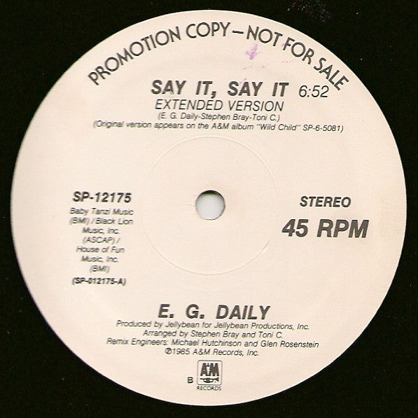 Say It, Say It (Extended Version) - secondary