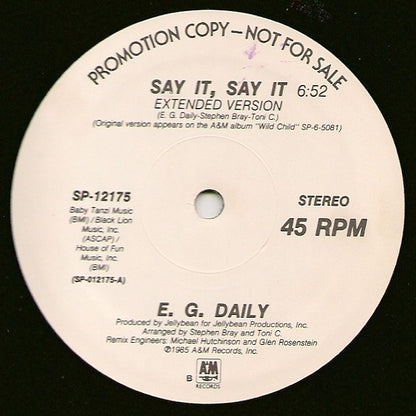 Say It, Say It (Extended Version) - secondary
