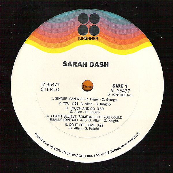Sarah Dash - secondary