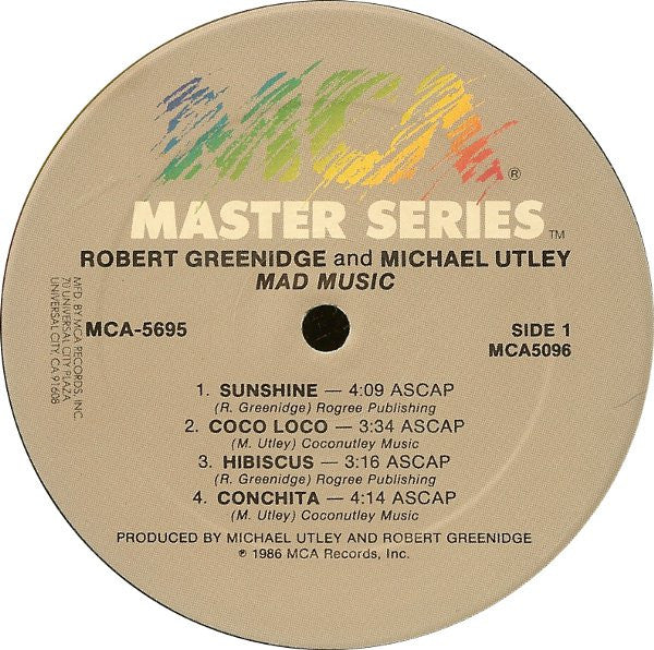 Robert Greenidge, Michael Utley - Mad Music