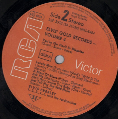 Elvis Presley - Elvis' Gold Records - Volume 4