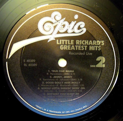 Little Richard - Little Richard's Greatest Hits Recorded Live (Okeh Hall Of Fame)