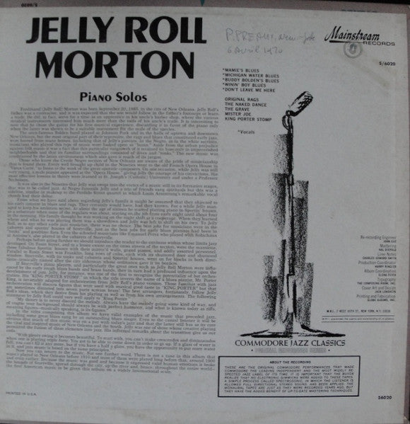 Jelly Roll Morton - secondary