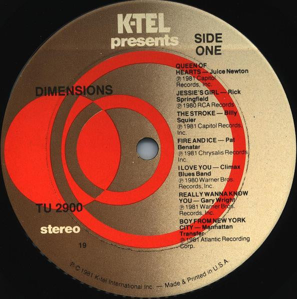 Dimensions - secondary