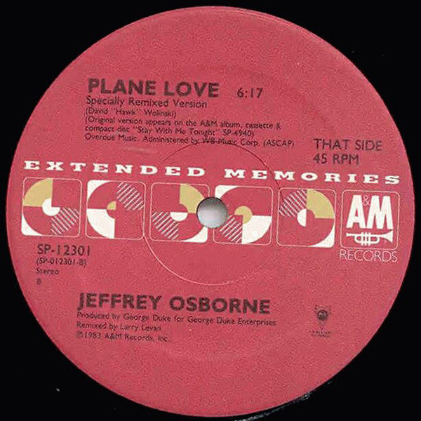 Stay With Me Tonight / Plane Love - secondary