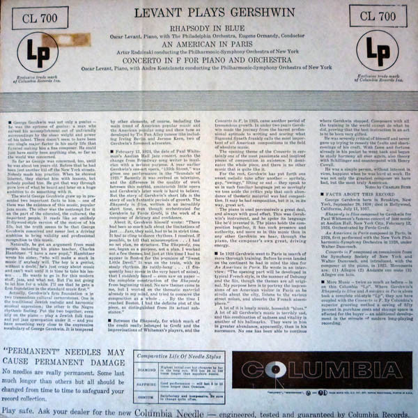 Levant Plays Gershwin - secondary