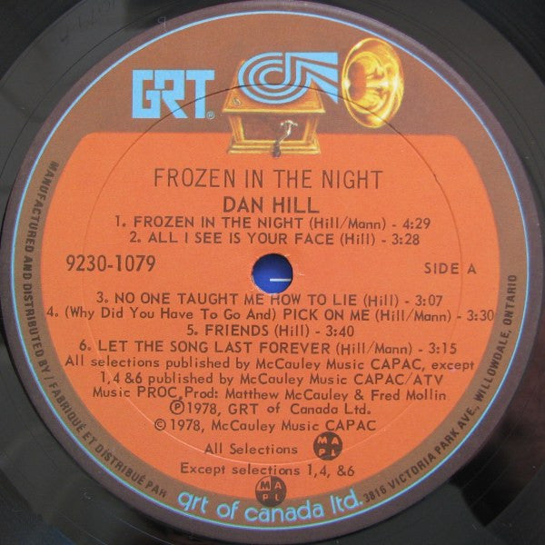 Dan Hill - Frozen In The Night