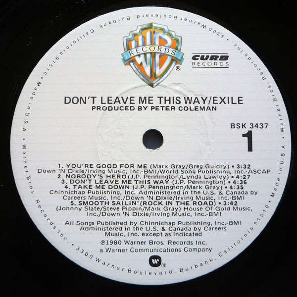 Don't Leave Me This Way - secondary