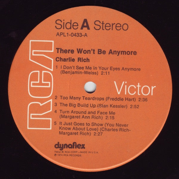 Charlie Rich - There Won't Be Anymore