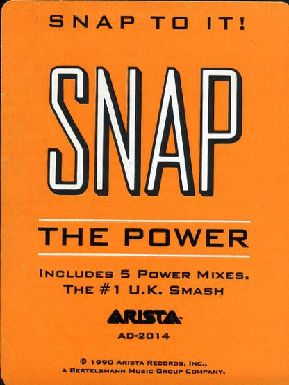 12" Single: Snap! - The Power