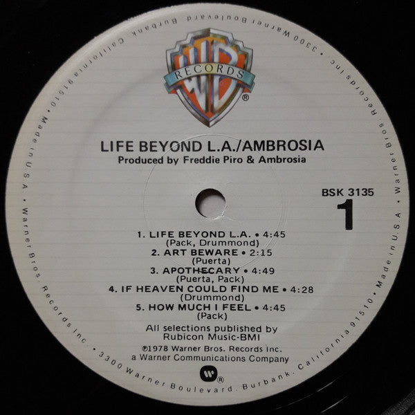 Ambrosia - Life Beyond L.A.