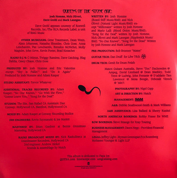 Songs For The Deaf - secondary