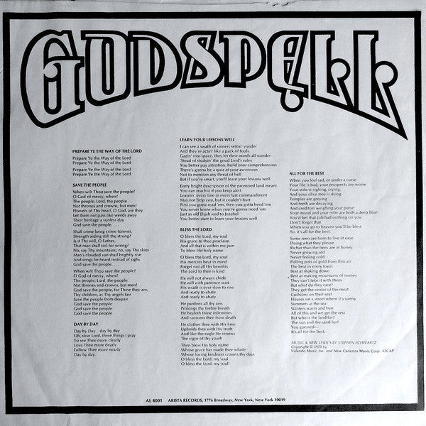 "Godspell" Original Cast - Godspell
