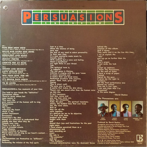 Chirpin' - secondary