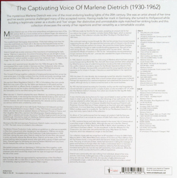 The Captivating Voice Of Marlene Dietrich (1930-1962) - secondary