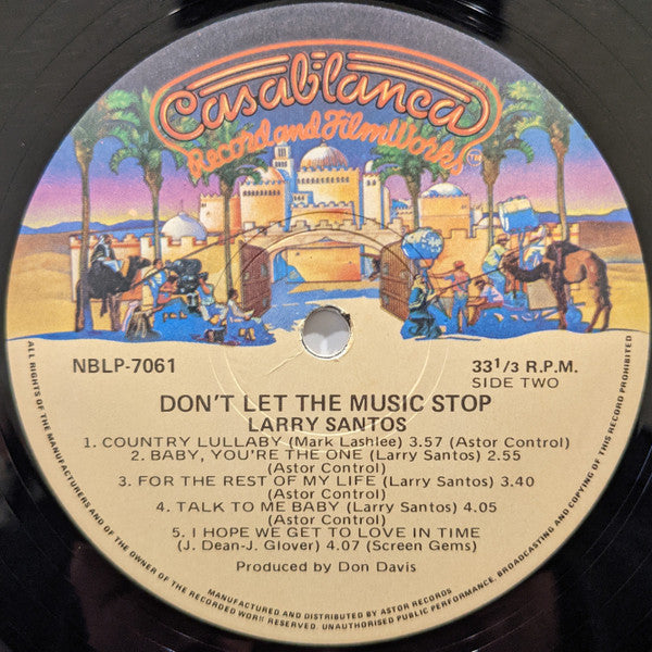 Larry Santos - Don't Let The Music Stop