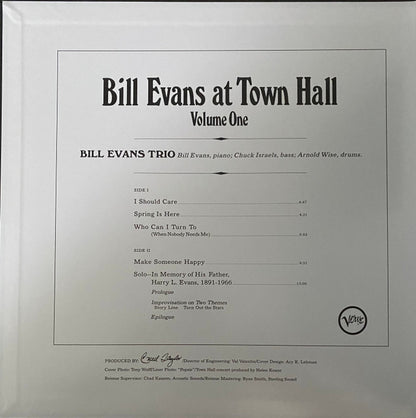 Bill Evans At Town Hall (Volume One) - secondary
