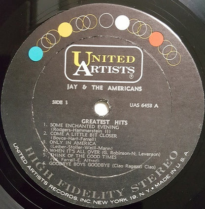 Jay And The Americans Greatest Hits - secondary