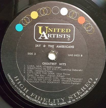 Jay And The Americans Greatest Hits - secondary