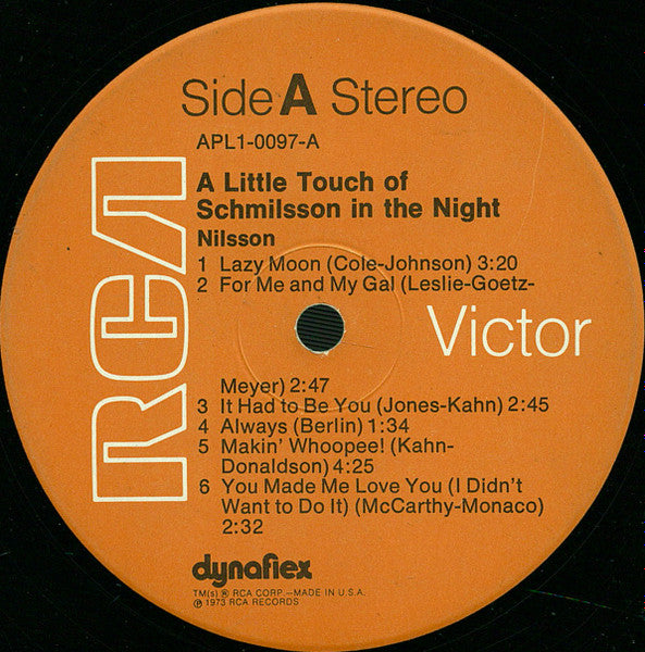 A Little Touch Of Schmilsson In The Night - secondary