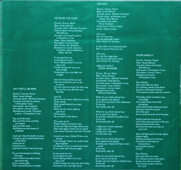 Christopher Cross - secondary