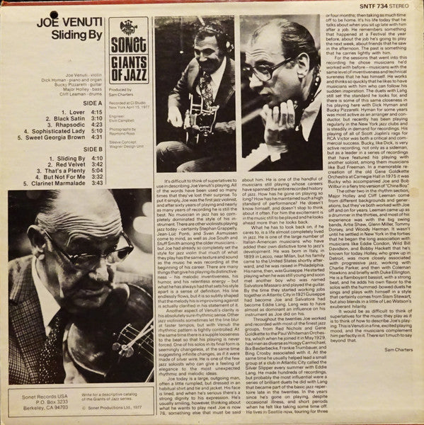 Sliding By - secondary