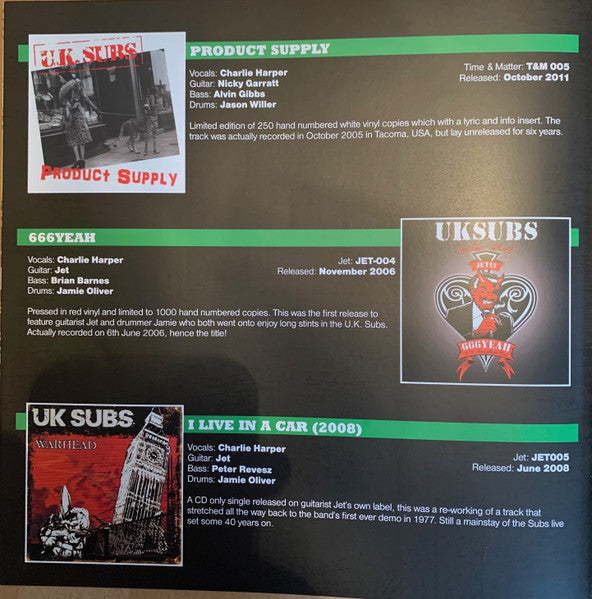 1977 - 2017 40 Years Of U.K. Subs Singles - secondary