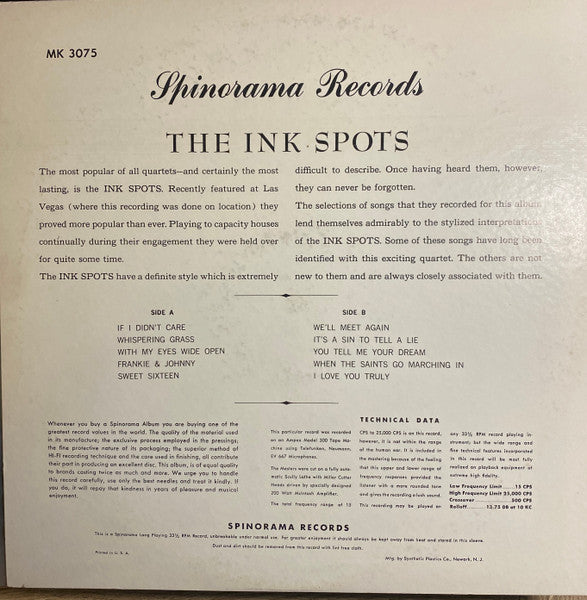 The Ink Spots At Las Vegas - secondary