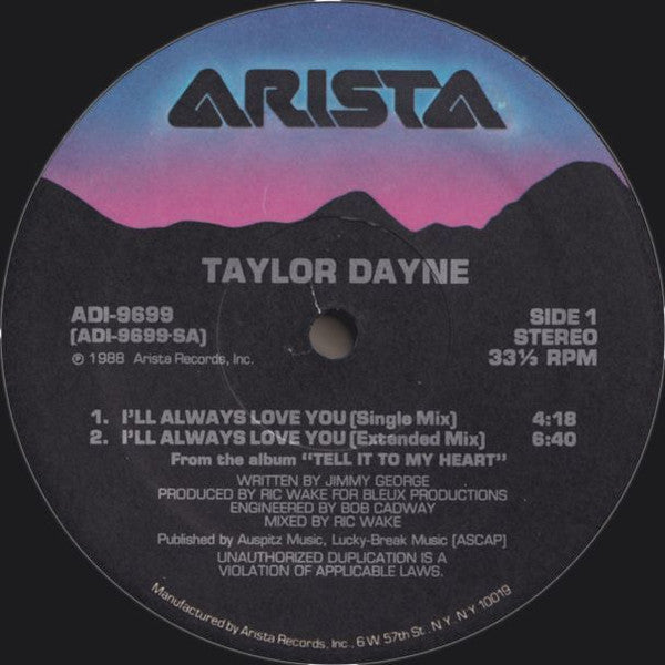 I'll Always Love You - secondary