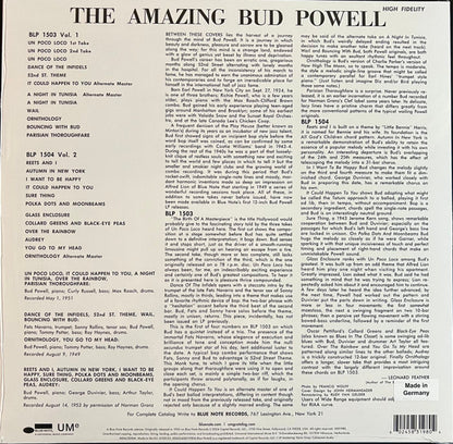 The Amazing Bud Powell (Volume 1) - secondary