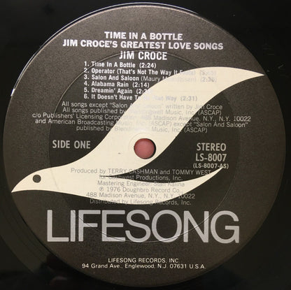 Time In A Bottle, Jim Croce's Greatest Love Songs - secondary