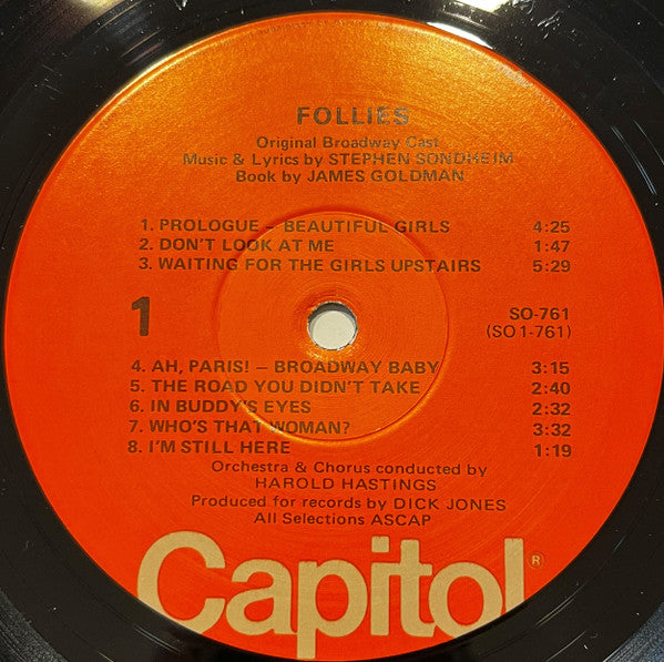 "Follies" Original Broadway Cast, Stephen Sondheim - Follies (Original Cast Recording)
