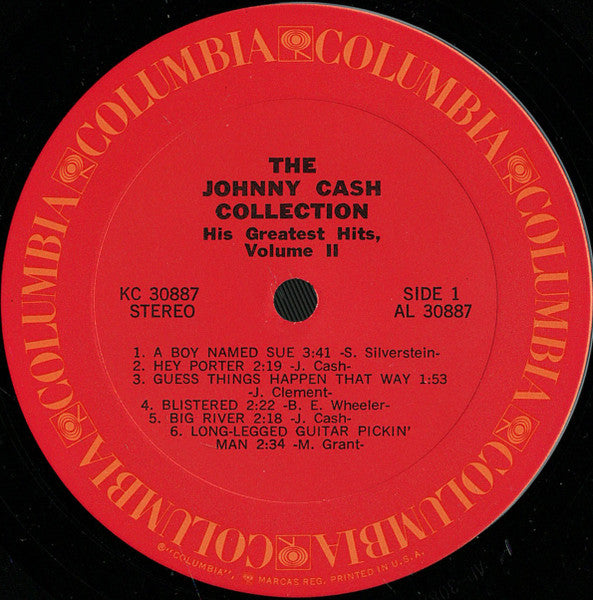The Johnny Cash Collection • His Greatest Hits, Volume II - secondary