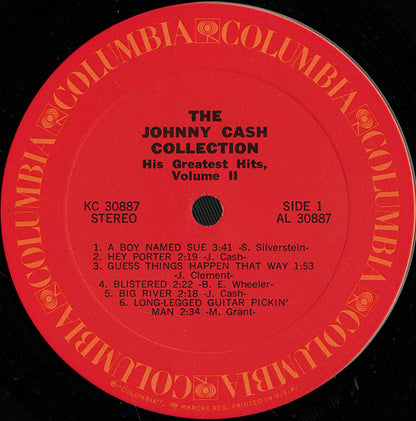 The Johnny Cash Collection • His Greatest Hits, Volume II - secondary