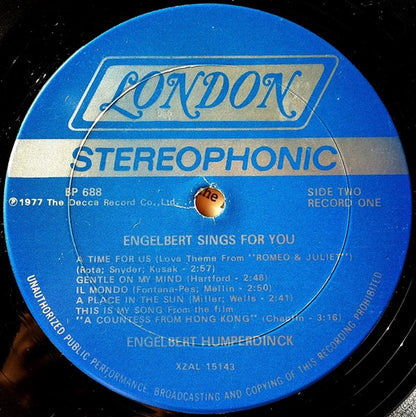 Engelbert Sings For You - secondary