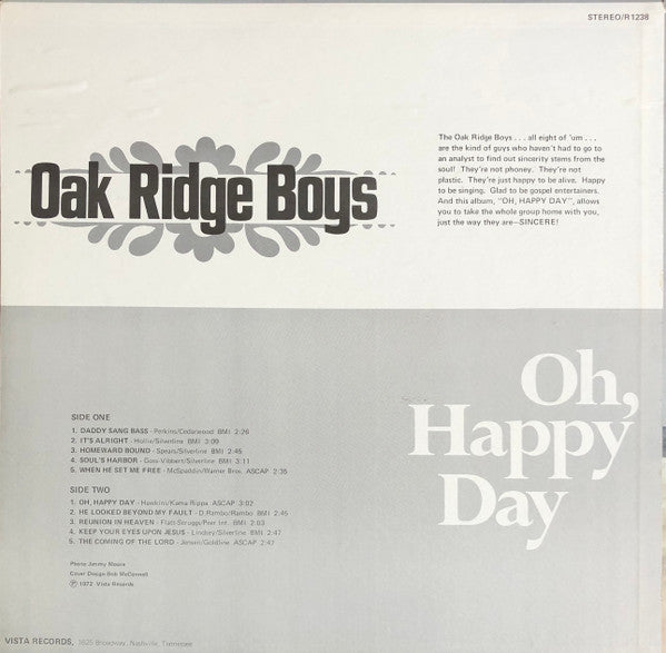 The Oak Ridge Boys - Oh, Happy Day