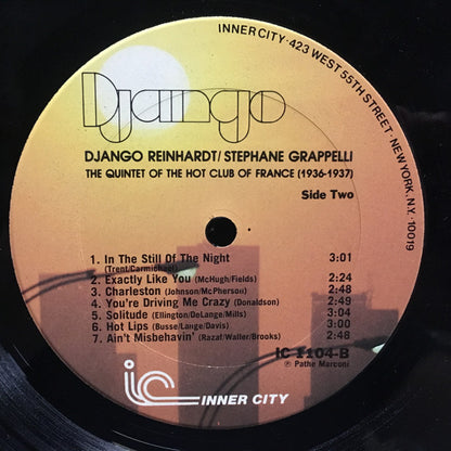 The Quintet Of The Hot Club Of France (1936-1937) Django Volume 1 - secondary
