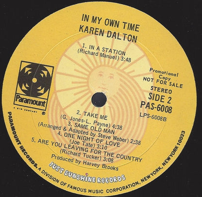 In My Own Time - secondary