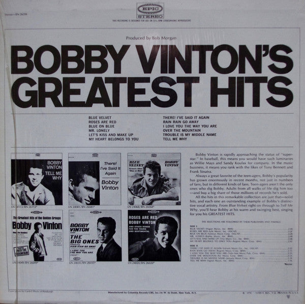 Bobby Vinton's Greatest Hits - secondary