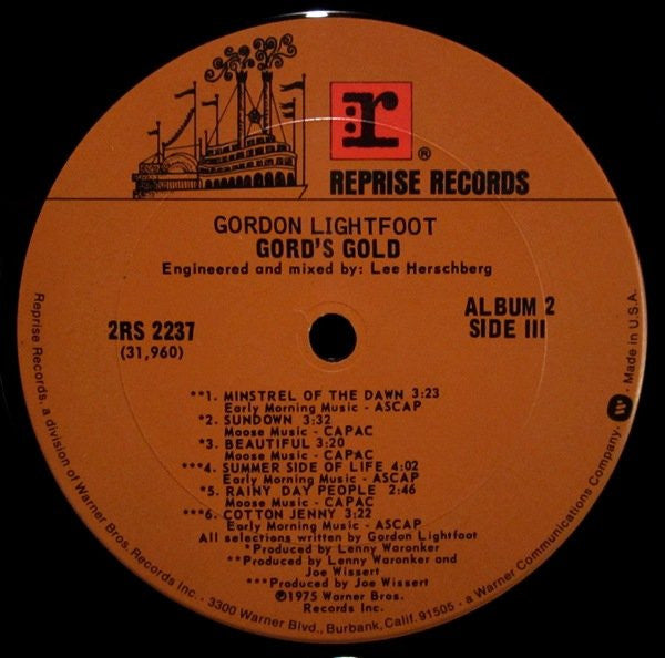 Gord's Gold - secondary