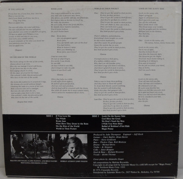 Malvina Reynolds - Held Over