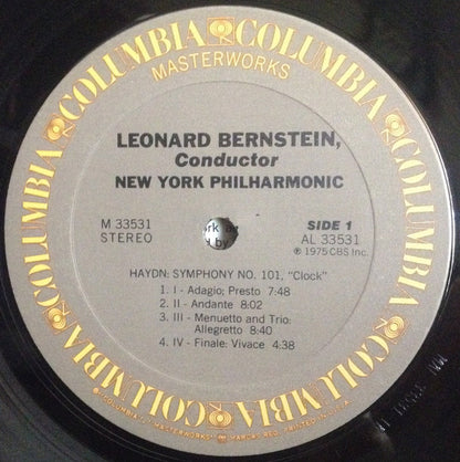 Joseph Haydn, Leonard Bernstein, New York Philharmonic - Symphony No. 101 "Clock" / Symphony No. 103 "Drum Roll"