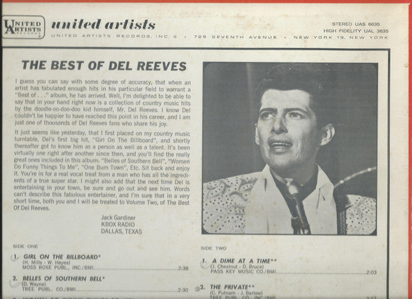 Del Reeves - The Best Of Del Reeves